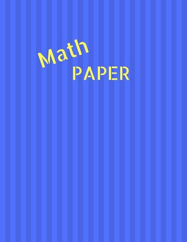 Math Paper Quad Rule Graph Paper,8. 5 X 11 (5x5 Graph Paper) 100 Pages