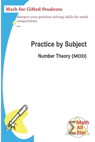 Practice by Subject Number Theory (Mod): Math for Gifted Student