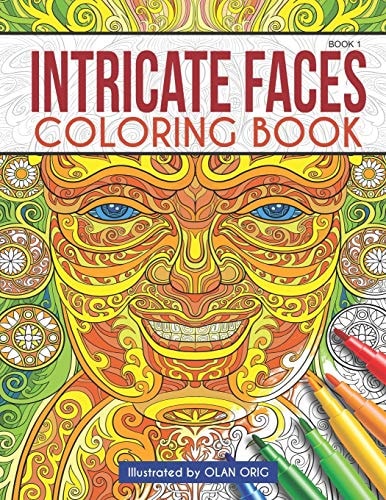 Intricate Faces Coloring Book