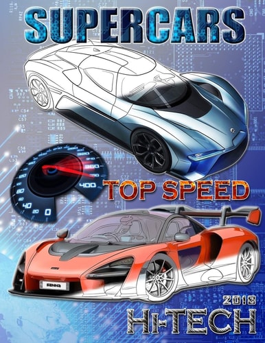 Supercars Top Speed 2018. Coloring Book for All Ages