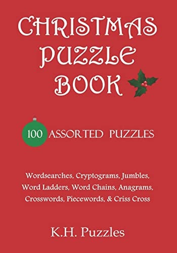 Christmas Puzzle Book 100 Assorted Puzzles