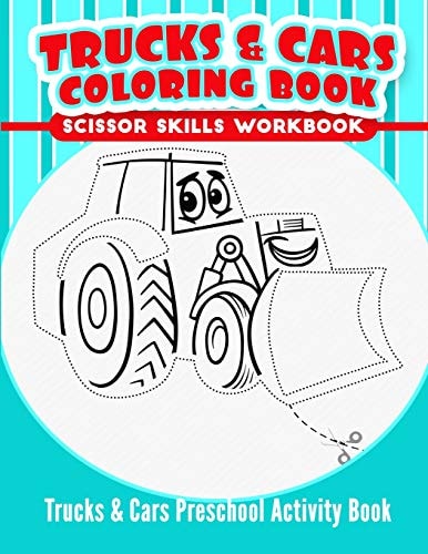 Trucks and Cars Coloring Book Trucks and Cars Preschool Activity Book