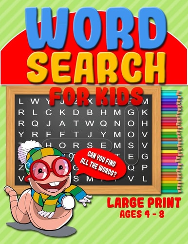 Word Search for Kids 50 Easy Jumbo Word Search Puzzle Book and Large Print Word Find Puzzles for Kids (Ages 4 - 8)