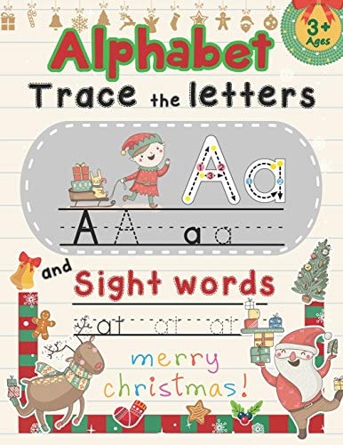 Alphabet Trace The Letters and Sight Words Tracing Letter for Kids in Christmas Theme