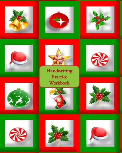 Handwriting Practice Workbook Gift Boxes Cover - Letter Tracing - Full Alphabet Sheets With Pictures. Improve Your Child's Writing Skills - Useful for All Ages