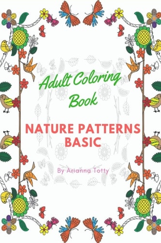 Adult Coloring Book Nature Patterns Basic