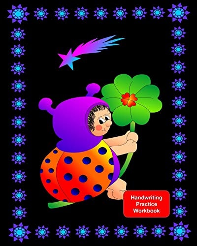 Handwriting Practice Workbook Letter Tracing - Full Alphabet Sheets With Pictures. Improve Your Child's Writing Skills - Useful for All Ages - Cute Ladybug Cover
