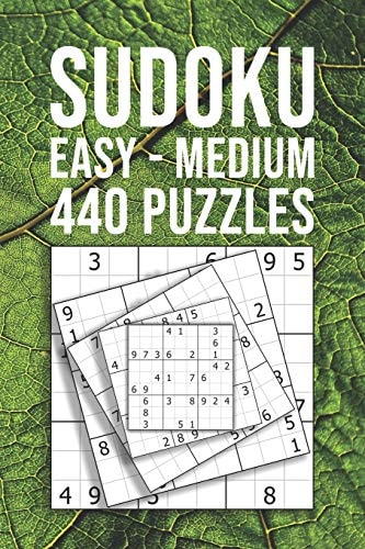 SUDOKU Easy - Medium 440 Puzzles For Beginner And Novice Solvers Entertaining Game To Keep Your Brain Active