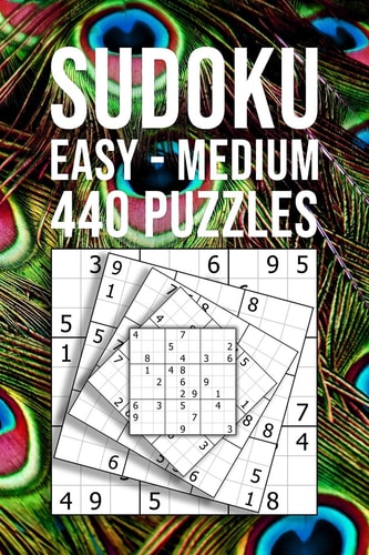 SUDOKU Easy - Medium 440 Puzzles Beginner Collection Entertaining Game To Keep Your Brain Active
