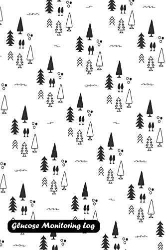Glucose Monitoring Log Christmas Tree Pattern Cover