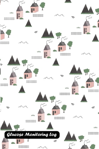 Glucose Monitoring Log Scandinavian Background Cover