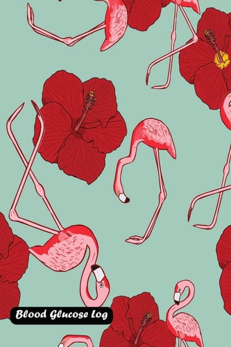 Blood Glucose Log Flamingo Bird Cover