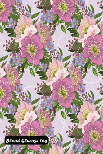 Blood Glucose Log Floral with Berries Cover