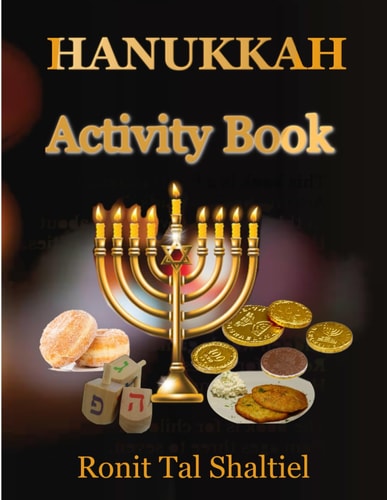 Hanukkah Activity Book For Kids-Coloring, Maze, Hidden Words Game and More.