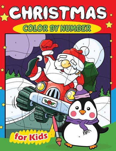 Christmas Color by Number for Kids Education Coloring Game for Toddlers & Kids