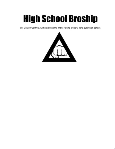 High School Broship