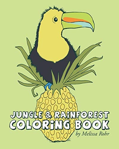 Jungle & Rainforest Coloring Book