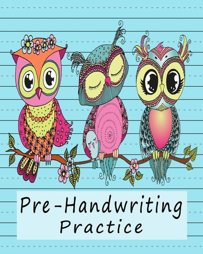 Pre-Handwriting Practice Workbook for Kids in Kindergarten & Pre-School - Purple