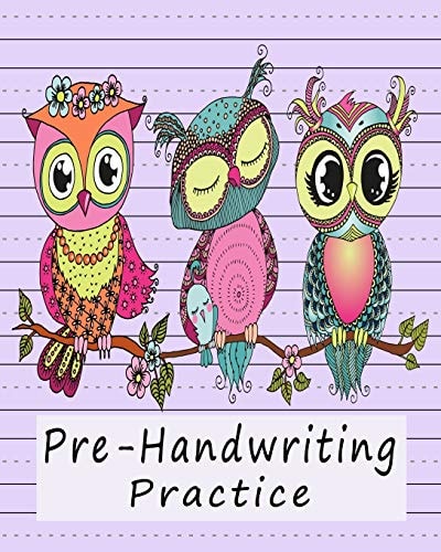 Pre-Handwriting Practice Workbook for Kids in Kindergarten & Pre-School - Blue