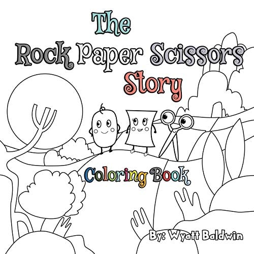 The Rock Paper Scissors Story Coloring Book
