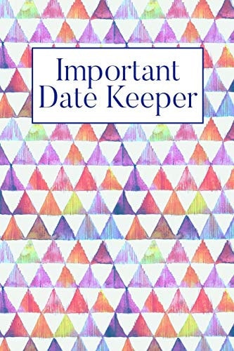 Important Date Keeper Purple Triangles