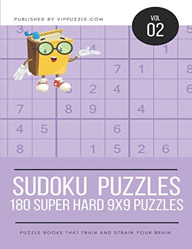 Sudoku Puzzles - 180 Super Hard 9x9 Puzzles