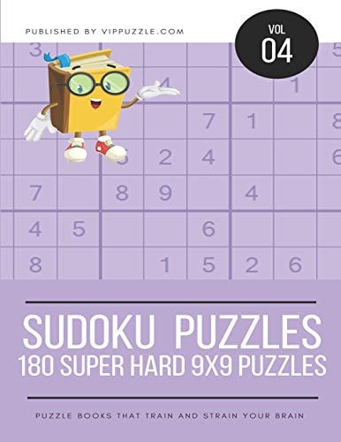 Sudoku Puzzles - 180 Super Hard 9x9 Puzzles