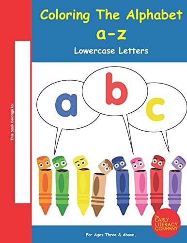 Coloring The Alphabet A-Z Lowercase Letters
