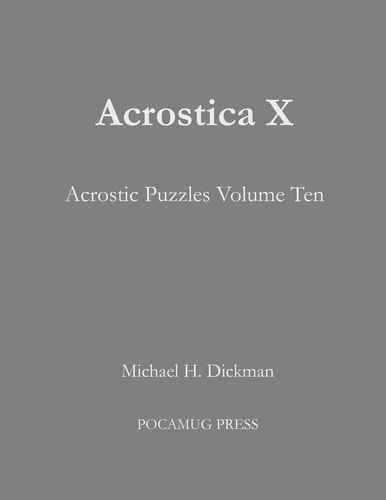Acrostica X Acrostic Puzzles Volume Ten