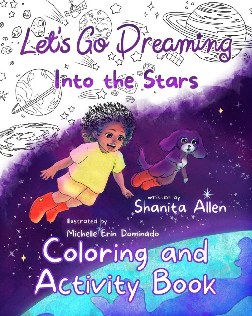 Lets Go Dreaming: Into the Stars:Coloring and Activity Book