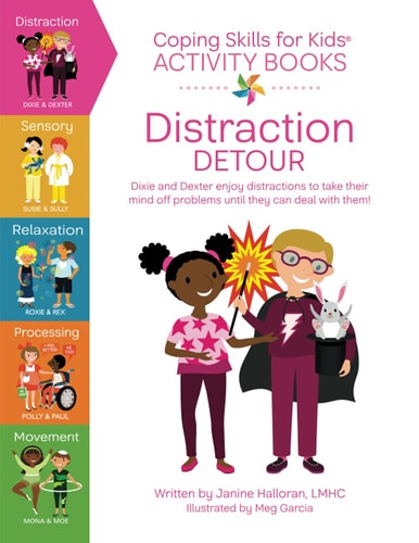 Coping Skills for Kids Activity Books Distraction Detour