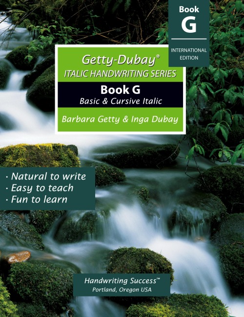 Getty-Dubay Italic Handwriting Series: Book G