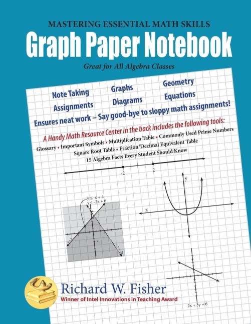 Graph Paper Notebook - Algebra: Great for All Algebra Classes