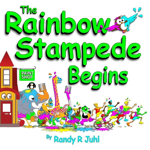 The Rainbow Stampede Begins First in a Colorful Animal Kids Book Series - a Good Funny Bedtime Story Set in Colorful Rhyming Adventures that Will Please Kids and Adults!