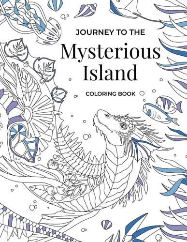 Journey to the Mysterious Island Coloring Book