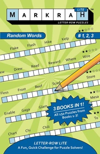Markrah Letter-Row Puzzles Lite Random Words 3 in 1