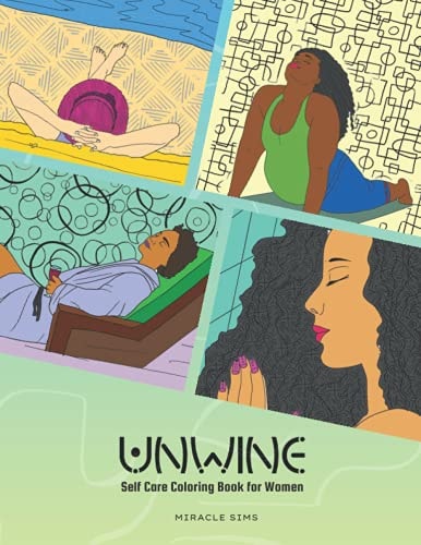 Unwine Self Care Coloring Book for Women