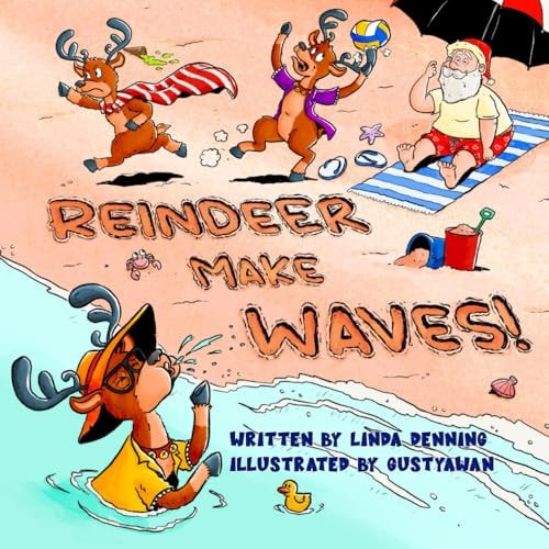 Reindeer Make Waves! Surf, Sun, and a Splash of Chaos!