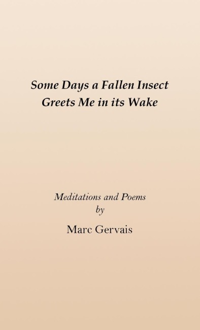 Some Days a Fallen Insect Greets Me in its Wake: Meditations and Poems