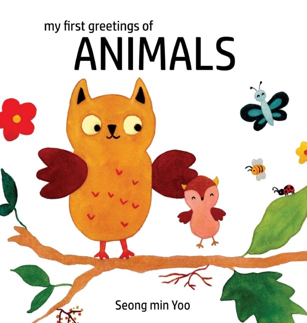 my first greetings of Animals: Beautiful Illustrations That Help Visual Development in Newborn and Babies Featuring Farm and Wild Animals