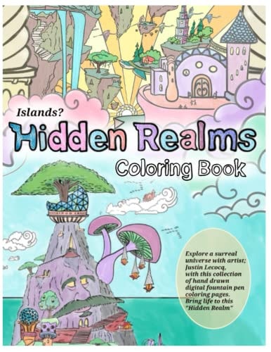Hidden Realms Coloring Book Islands?