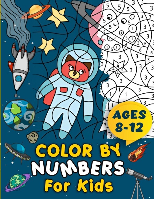 Color By Numbers For Kids Ages 8-12 | Childrens Activity Book | Large Print Coloring Pages | Suitable For Boys and Girls | Multiple Themes Including Animals, Birds, Sealife, Nature, and Flowers | Helps Improves Childs Creativity Skills