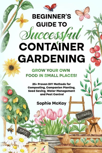 Beginners Guide to Successful Container Gardening: Grow Your Own Food in Small Places! 25+ Proven DIY Methods for Composting, Companion Planting, Seed Saving, Water Management and Pest Control