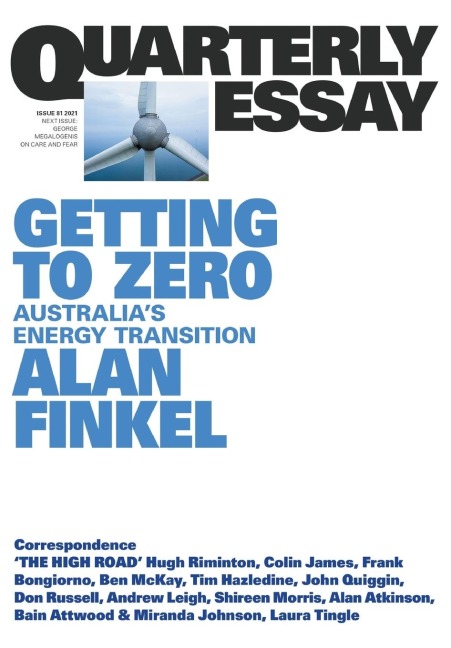 Getting to Zero: Australias Energy Transition: QE81