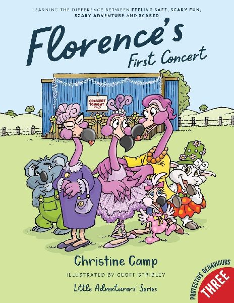 Florences First Concert: Learning the difference between feelings safe, scary fun, scary adventure and scared