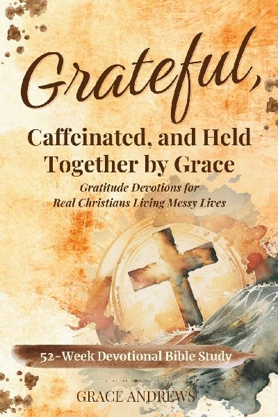 Grateful, Caffeinated, and Held Together by Grace 52-Week Devotional Bible Study: Gratitude Devotions for Real Christians Living Messy Lives
