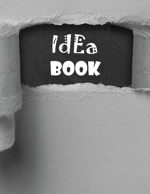 Idea Book: 8.5 x 11 inches, lined paper, 110 pages (notebook/journal/composition book).