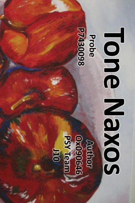 Tone Naxos: Probe P7430098   (Subject: Tone Naxos. Authors: Ox090646 & PSY Team J10)