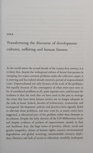 Culture, Development and Social Theory Towards an Integrated Social Development