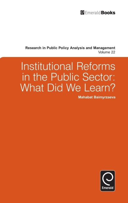 Institutional Reforms in the Public Sector